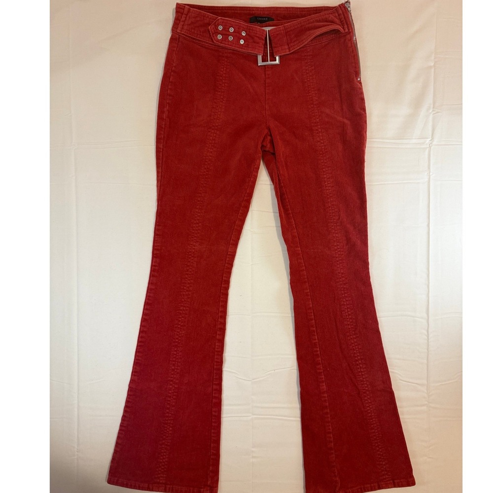 Forever 21 Corduroy High Waisted Flare Pants Size L